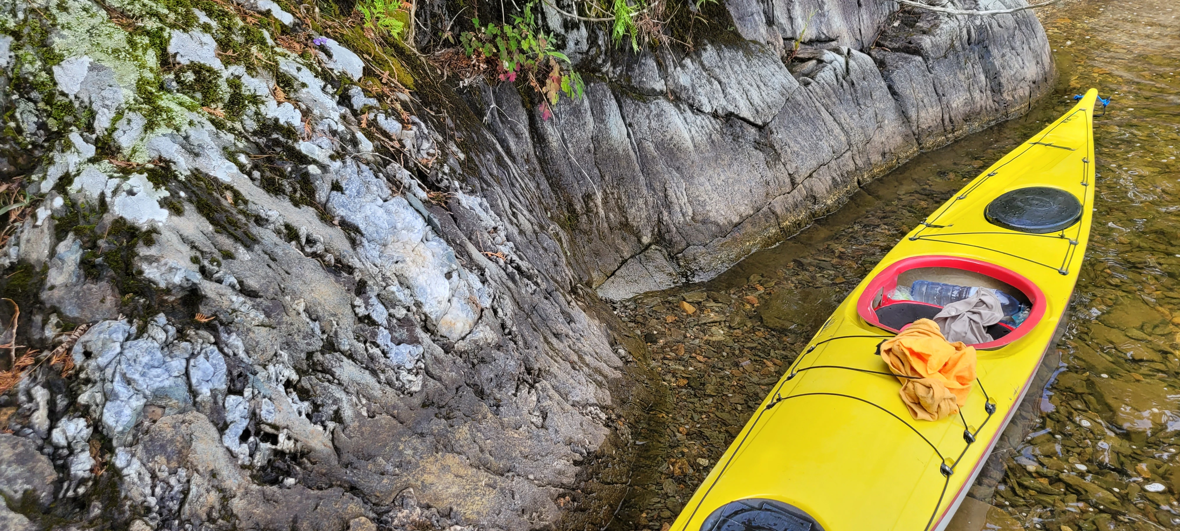 Kayaking Break at the Little Detroit Cut in Lake Huron's North Channel